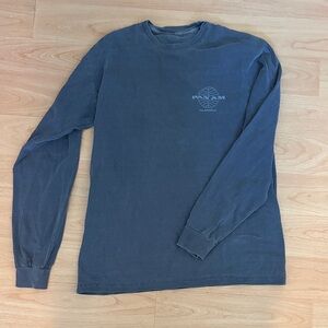 Men's Long Sleeve Crew Neck Shirt - Navy
